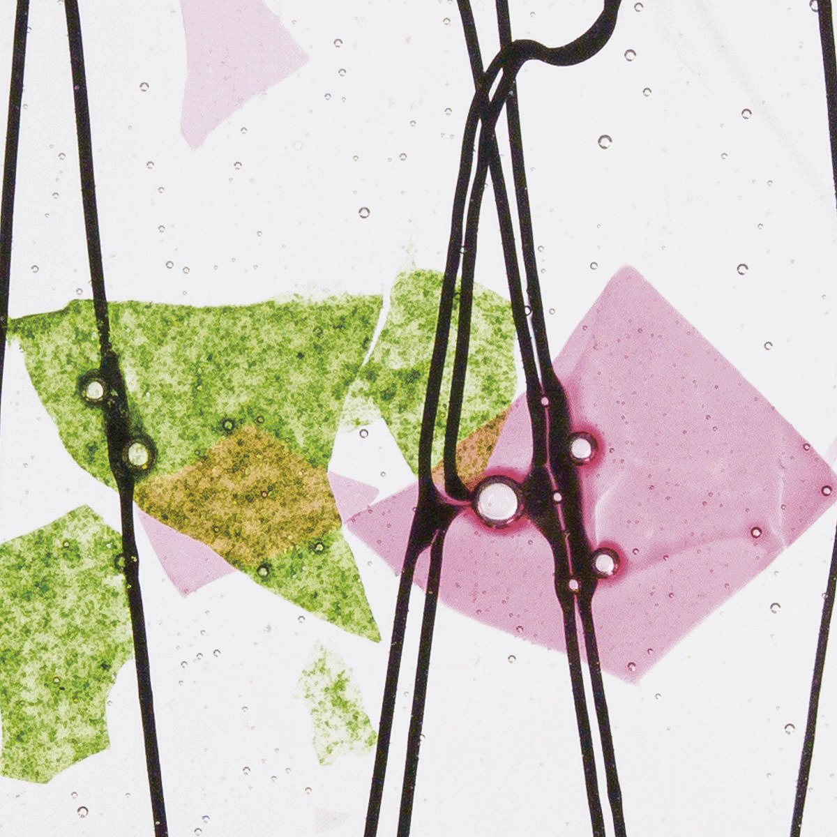 Spring Green and Deep Pink, 3 mm