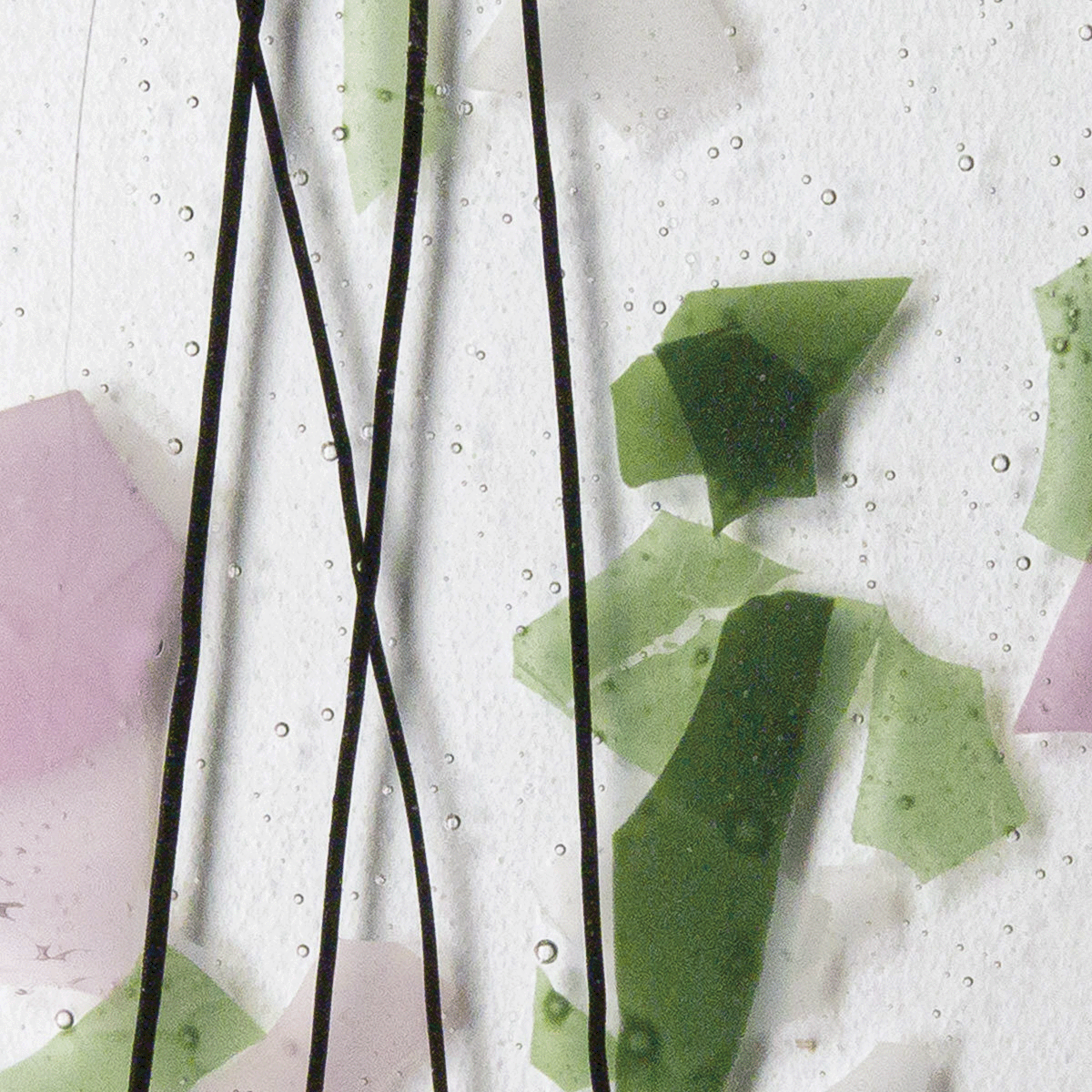 Light Pink, Green, and White, 3 mm