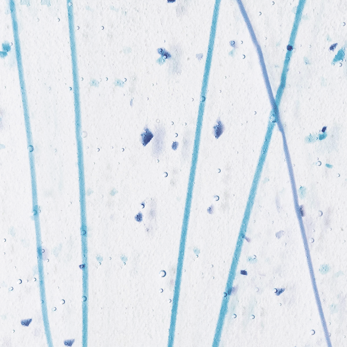 Royal Blue and Turquoise Frit, Cobalt Blue and Turquoise Streamers, 3 mm