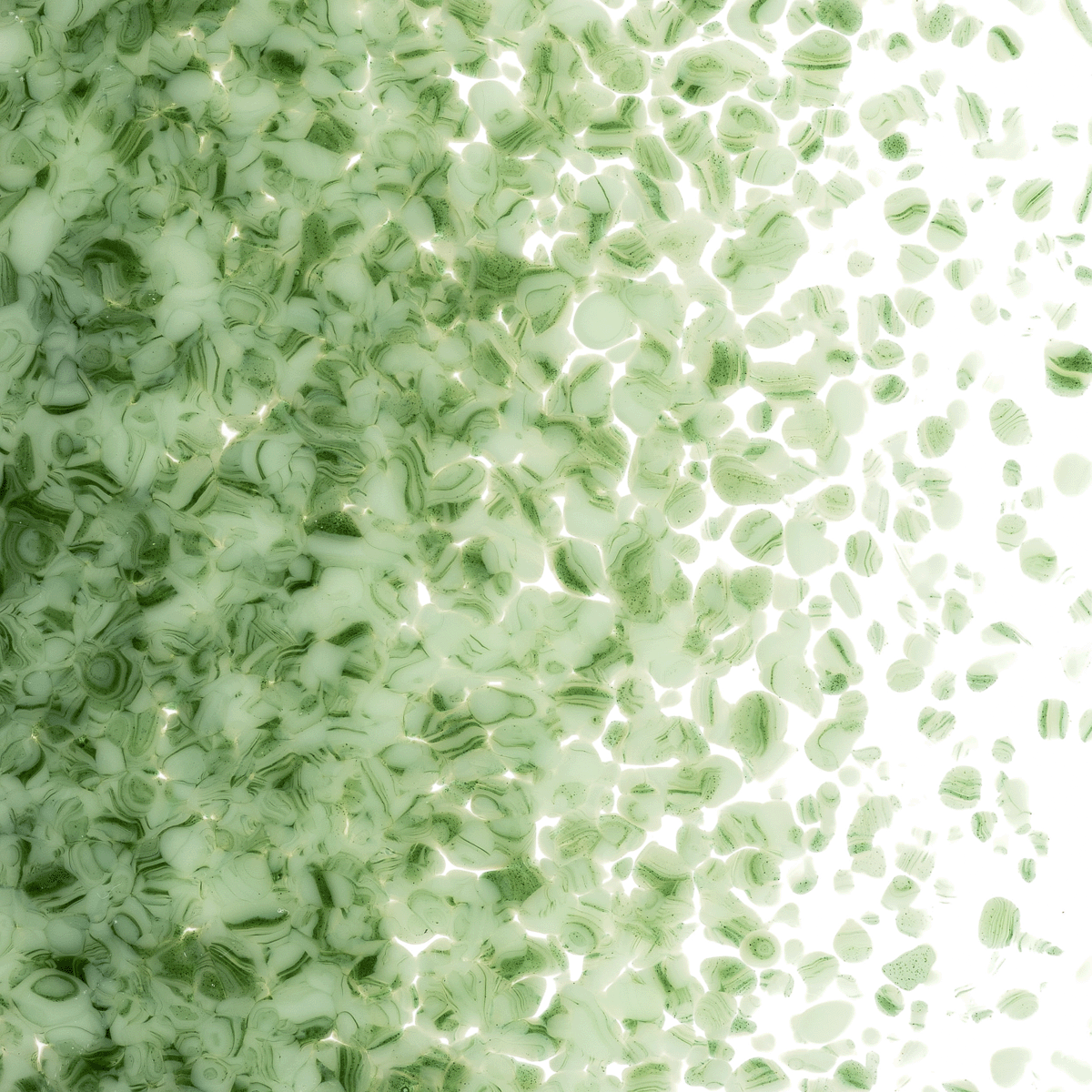 Mint Green Opalescent, Aventurine Green Transparent, Medium, 1 lb.