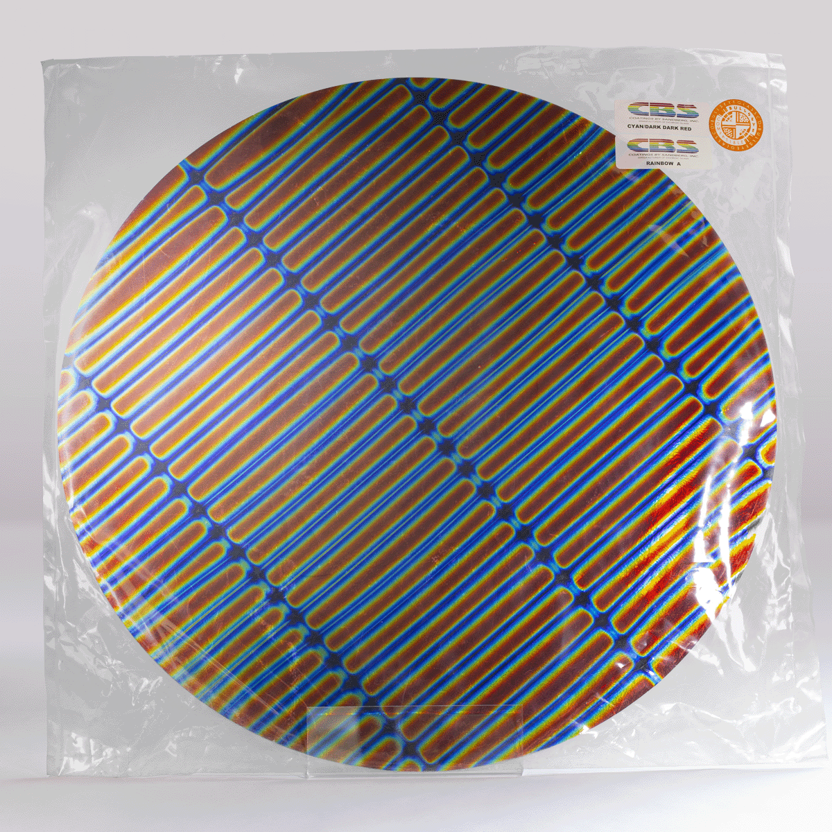 BULLSEYE 19" RAINBOW A CYAN/RED THIN BLACK 2mm