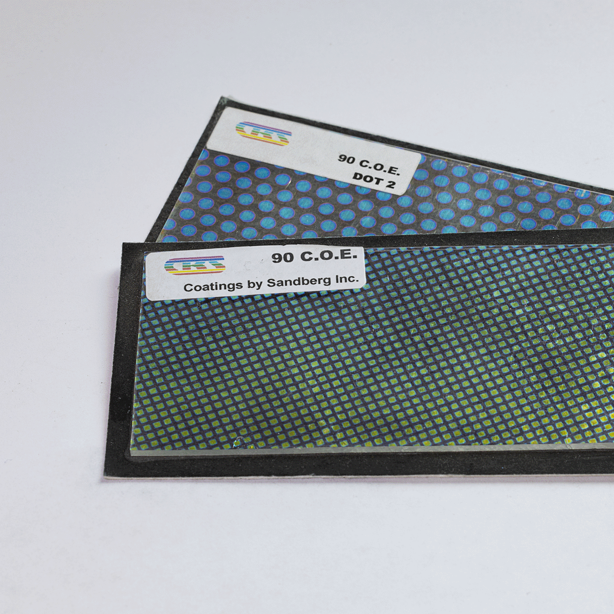 2" X 4" Rectangle COE 90 Clear Dichroic