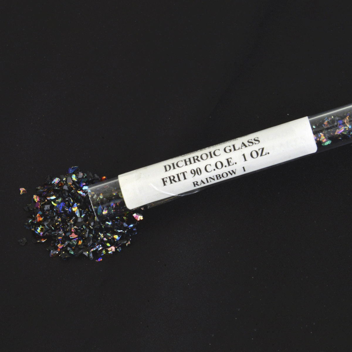 Dichroic Frit Flakes - Black
