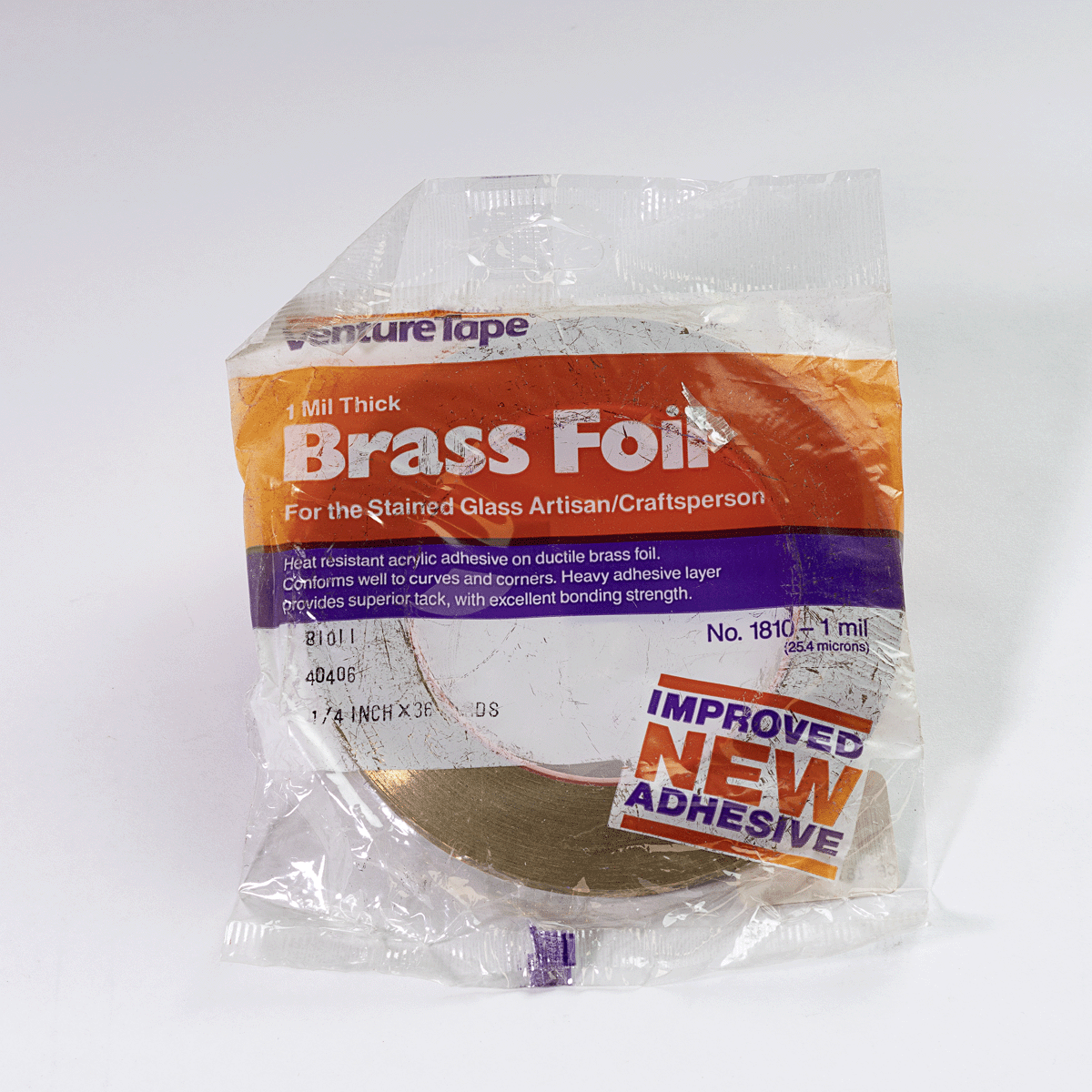 1/4" 1mm Venture Tape Brass Foil