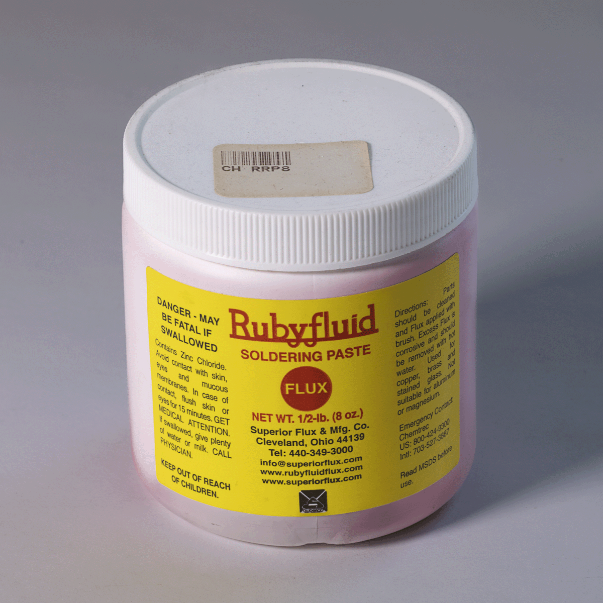 RUBY RED PASTE FLUX 8oz JAR