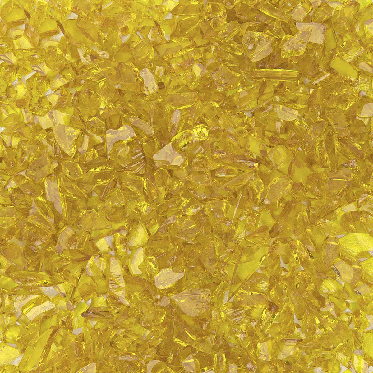 Yellow Transparent Coarse Glass Frit, 4 lb.