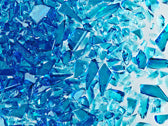 Blue Topaz Transparent Coarse Glass Frit, 4 lb.