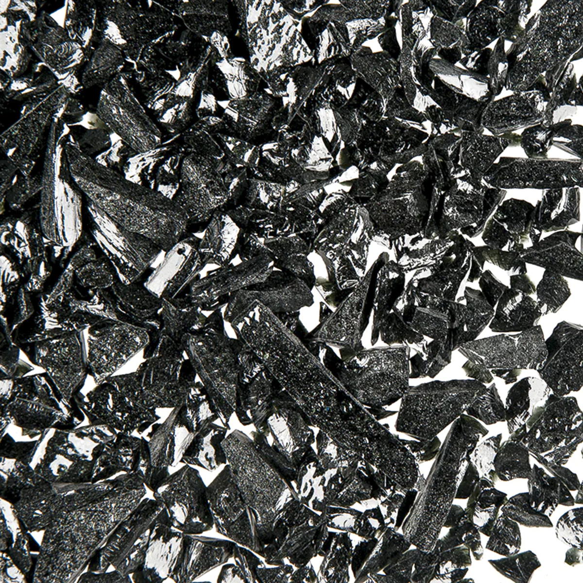 Aventurine Black Coarse Glass Frit, 8.5 oz