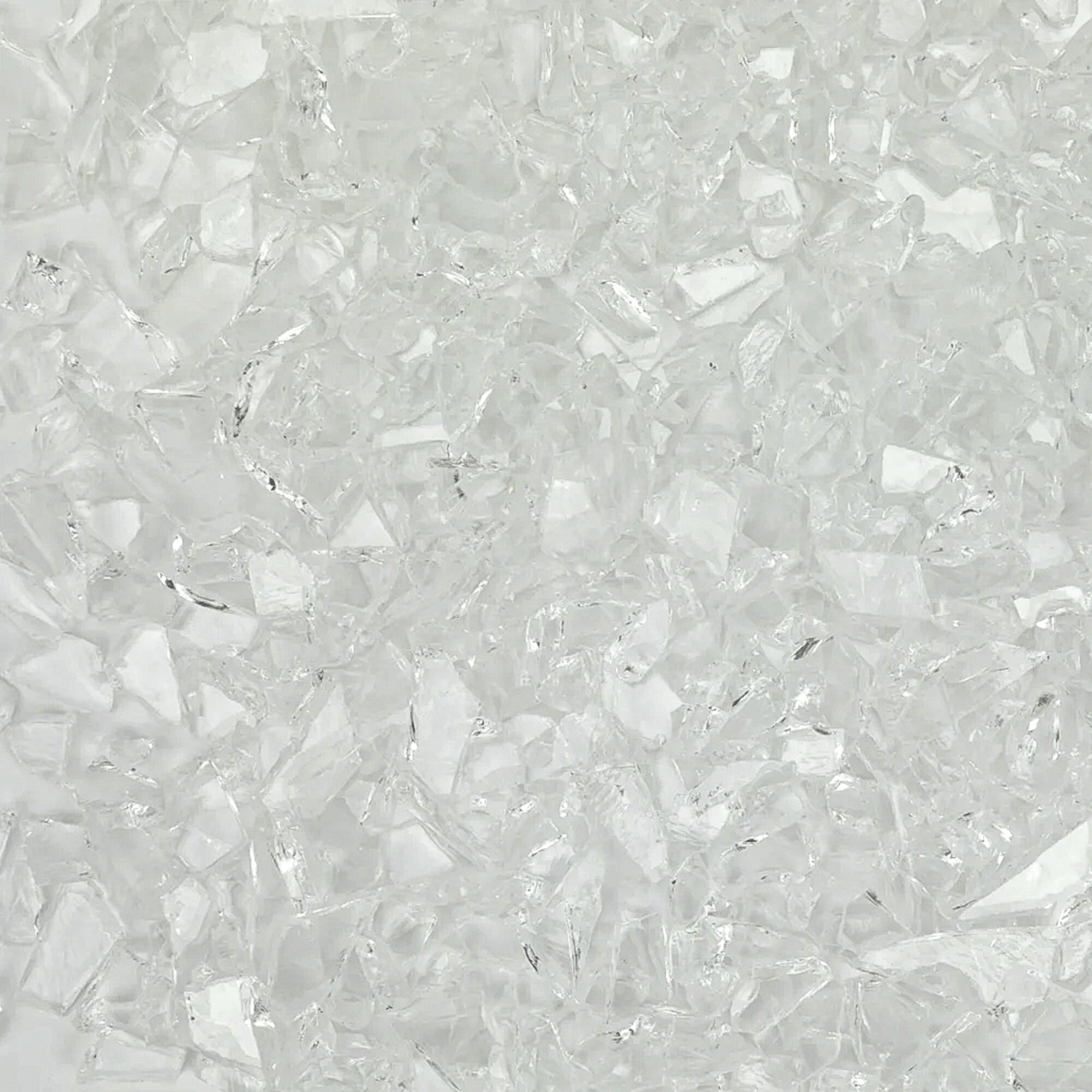 Water Clear Mosaic Glass Frit, 8.5 oz