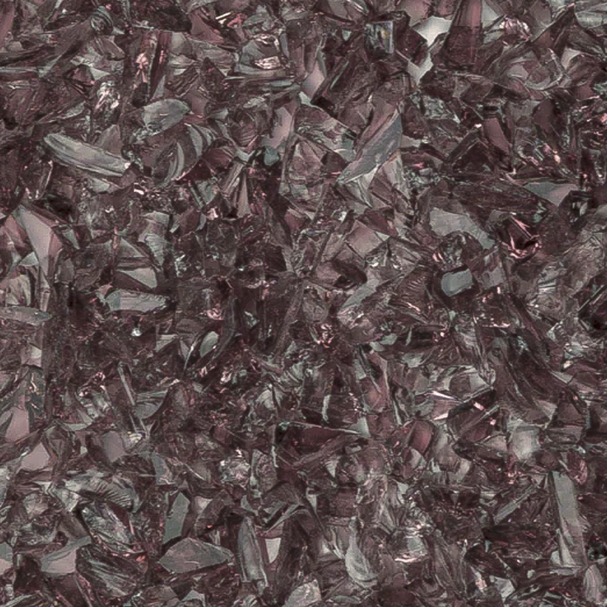 Pale Purple Transparent Mosaic Glass Frit, 8.5 oz