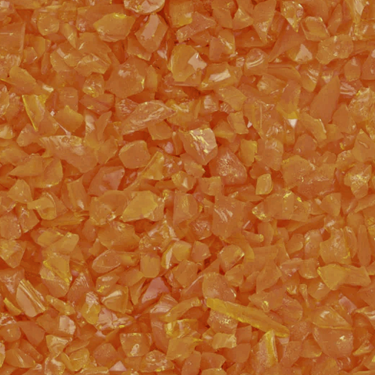Orange Opal Mosaic Glass Frit, 8.5 oz