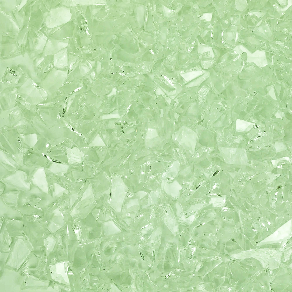 Citron Transparent Mosaic Glass Frit, 8.5 oz