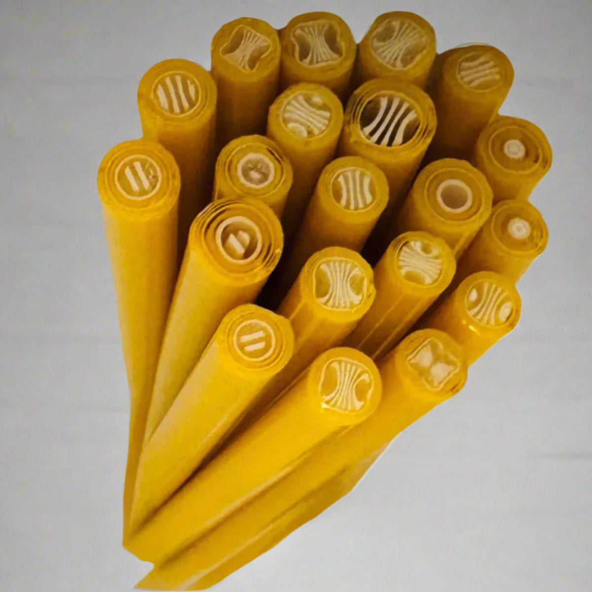 9" Murrini Cane - Butterscotch/White 90 COE