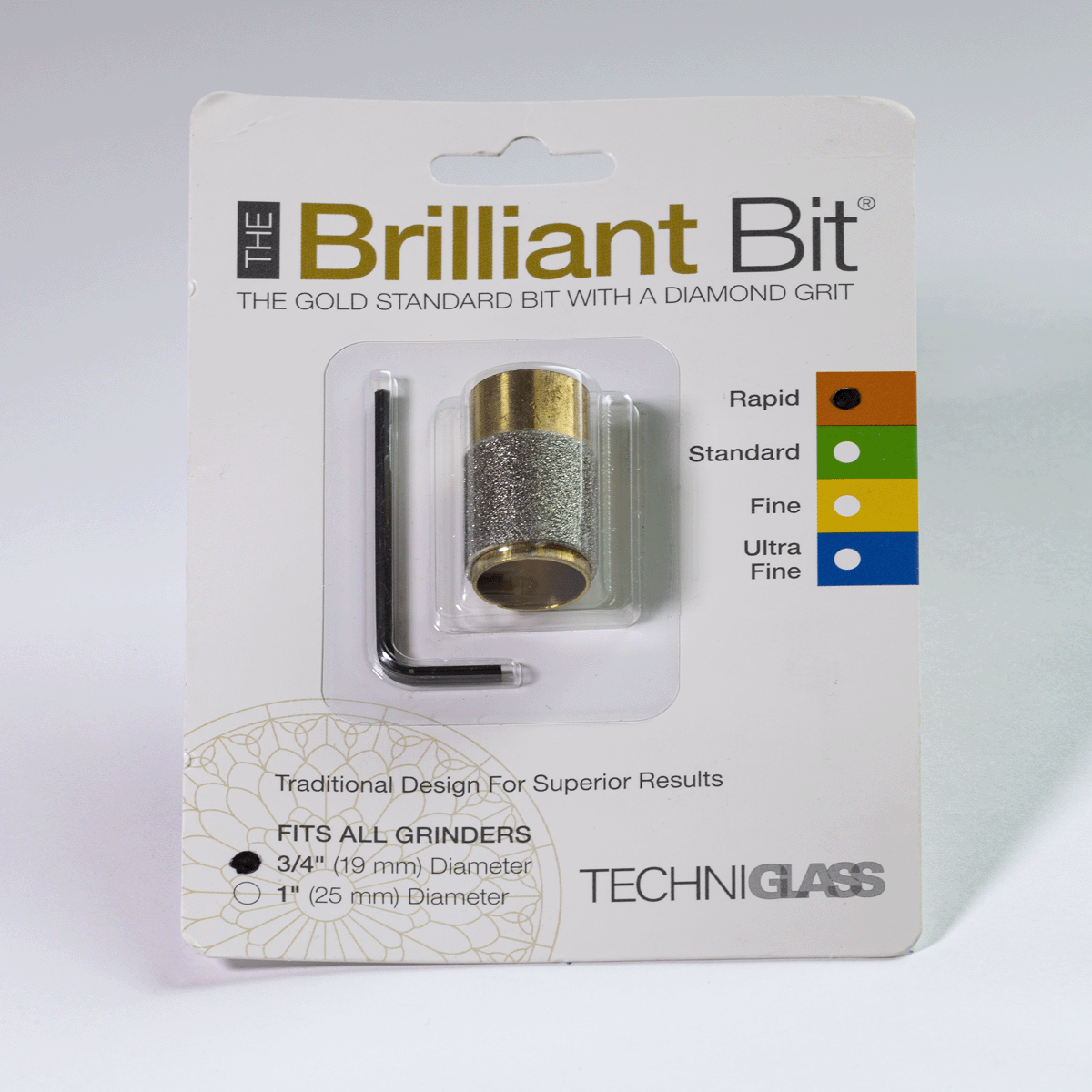 3/4" RAPID GRIT TECHNIGLASS BRILLIANT BIT
