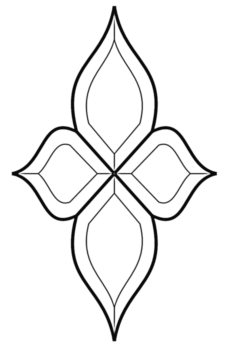 7-5/8'' x 13'' Bevel Cluster