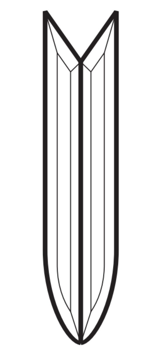 8-1/2'' Tail Bevel Cluster