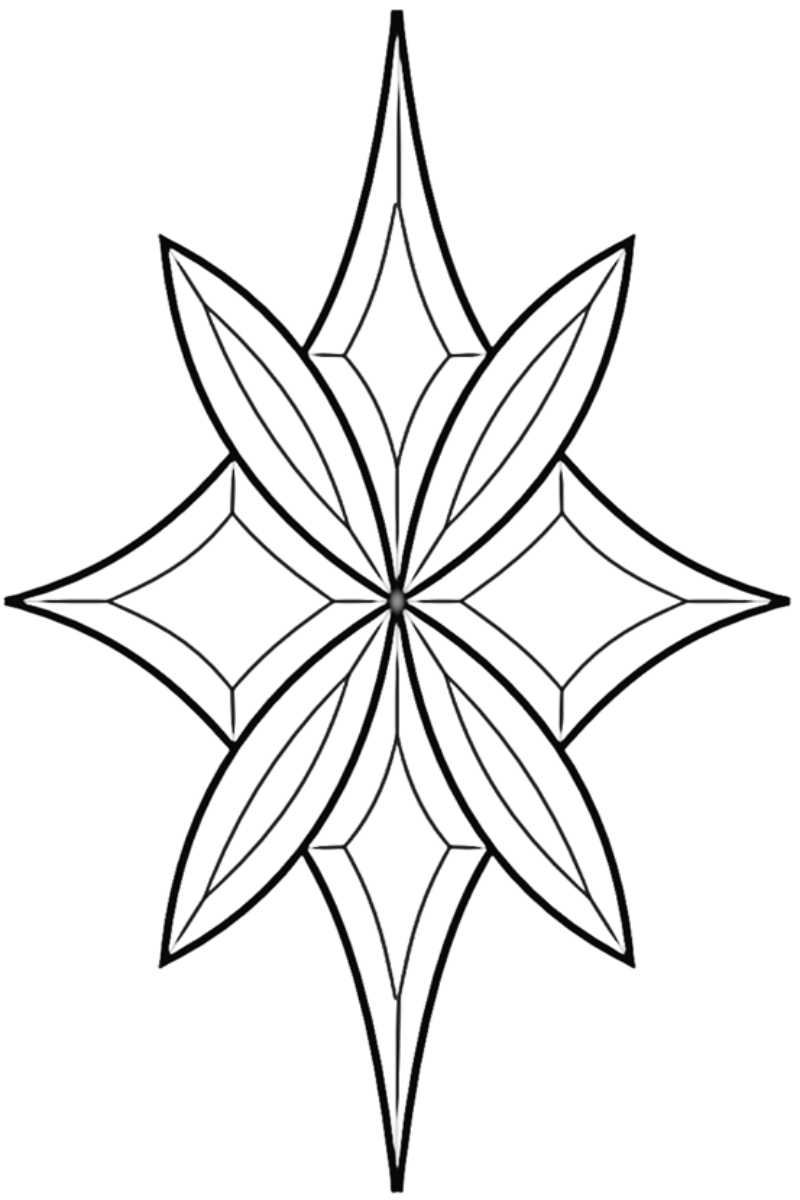 11-3/4'' x 18-1/2'' Bevel Cluster