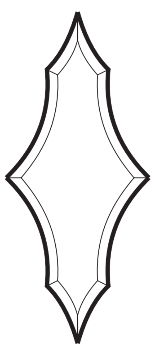 4'' x 9-/4'' Bevel Cluster