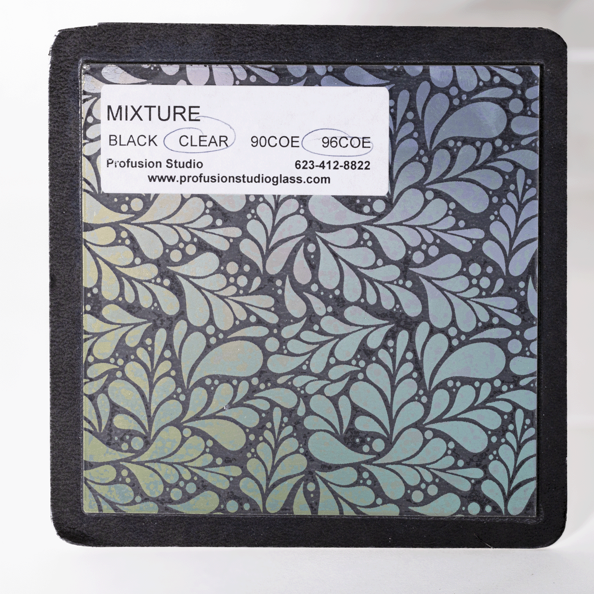 4"X4" Hands 96 COE - Seaweed/Mixtures- Clear