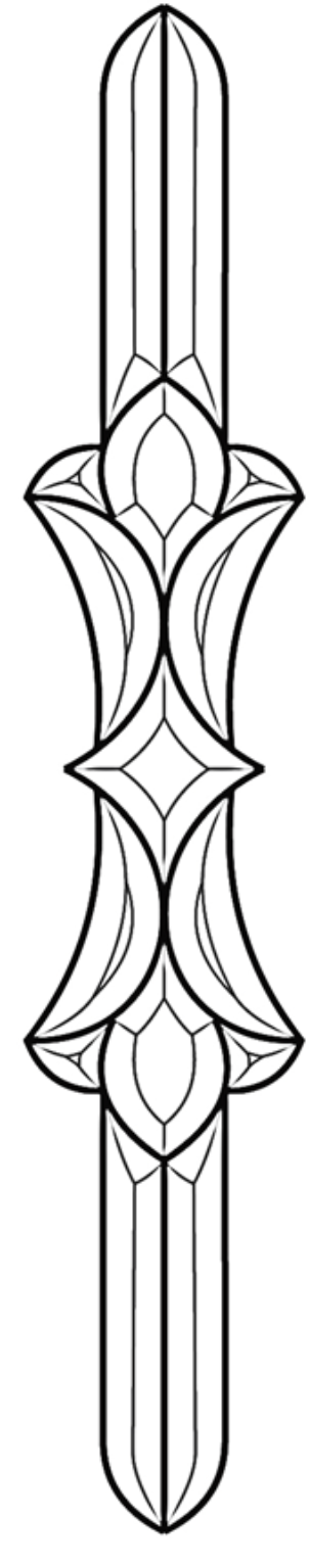 5" x 28" Bevel Cluster