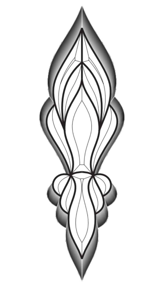 5" x 16" 6mm Bevel Cluster