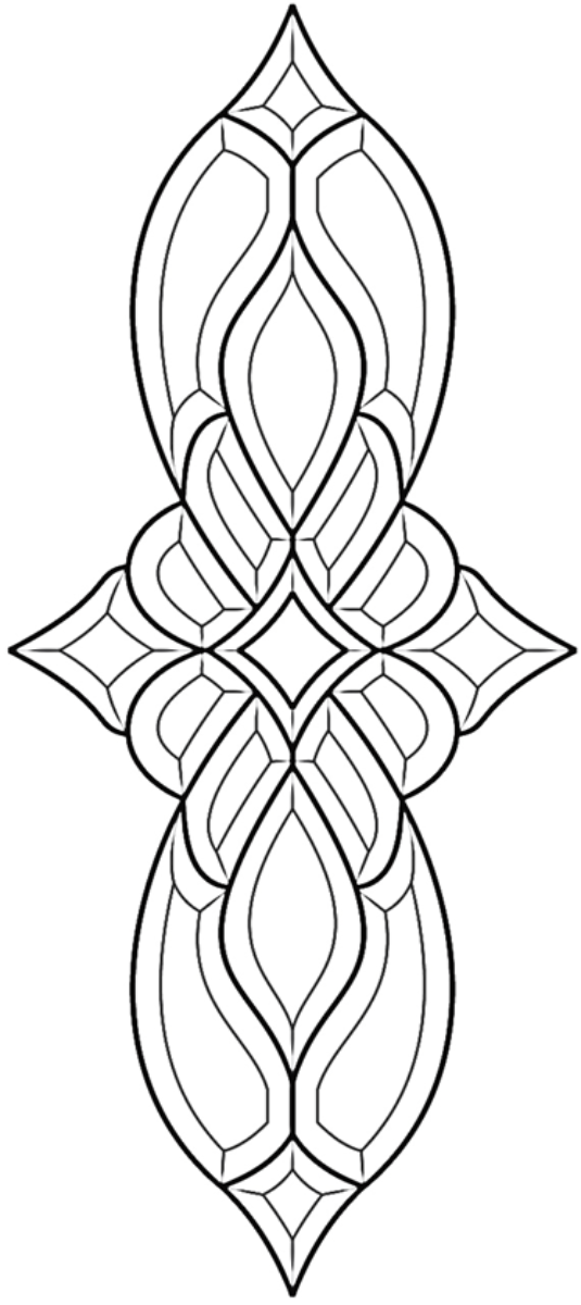 14'' x 32-1/4'' Bevel Cluster