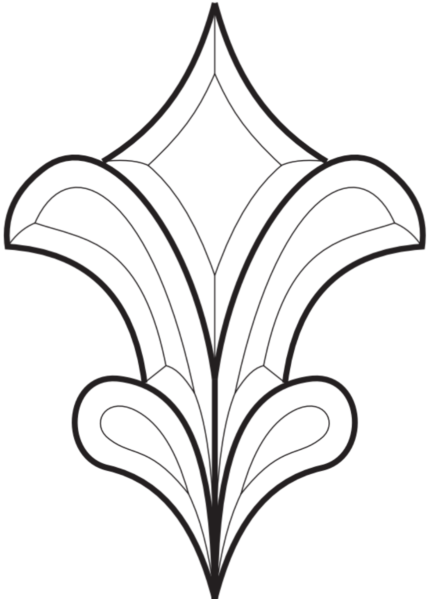 8-1/2'' x 12-1/4'' Bevel Cluster