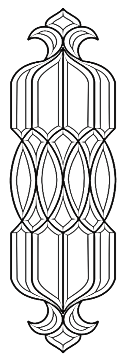 9-3/4'' x 28-1/8'' Bevel Cluster