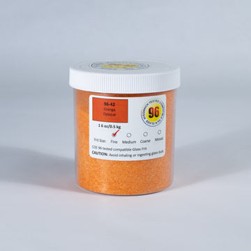 Wissmach 96 Orange Opal Fine Frit - 1 lb.