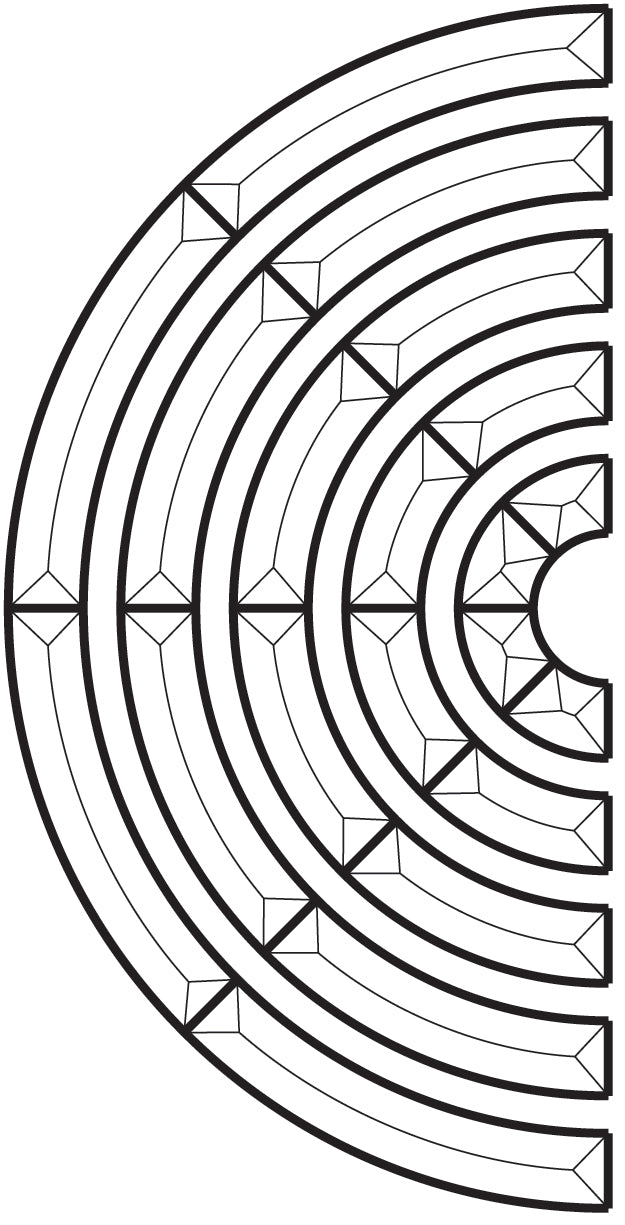 4" Outer Circle Bevel Cluster