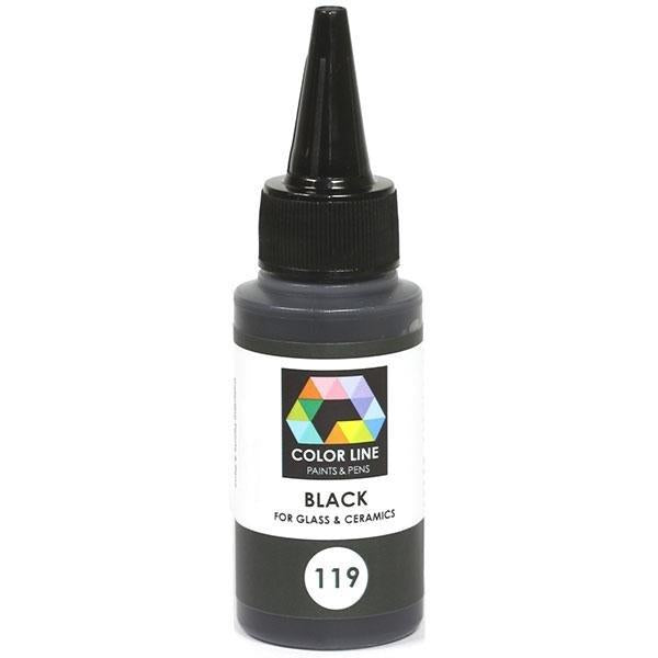Color Line Paints & Pens, Black, 2.2 oz.