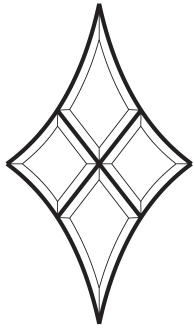 4-3/4" x 8-1/4" Bevel Cluster