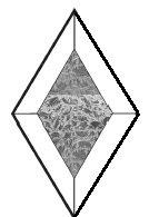 4" X 7" Glue Chip Diamond Bevel -Single