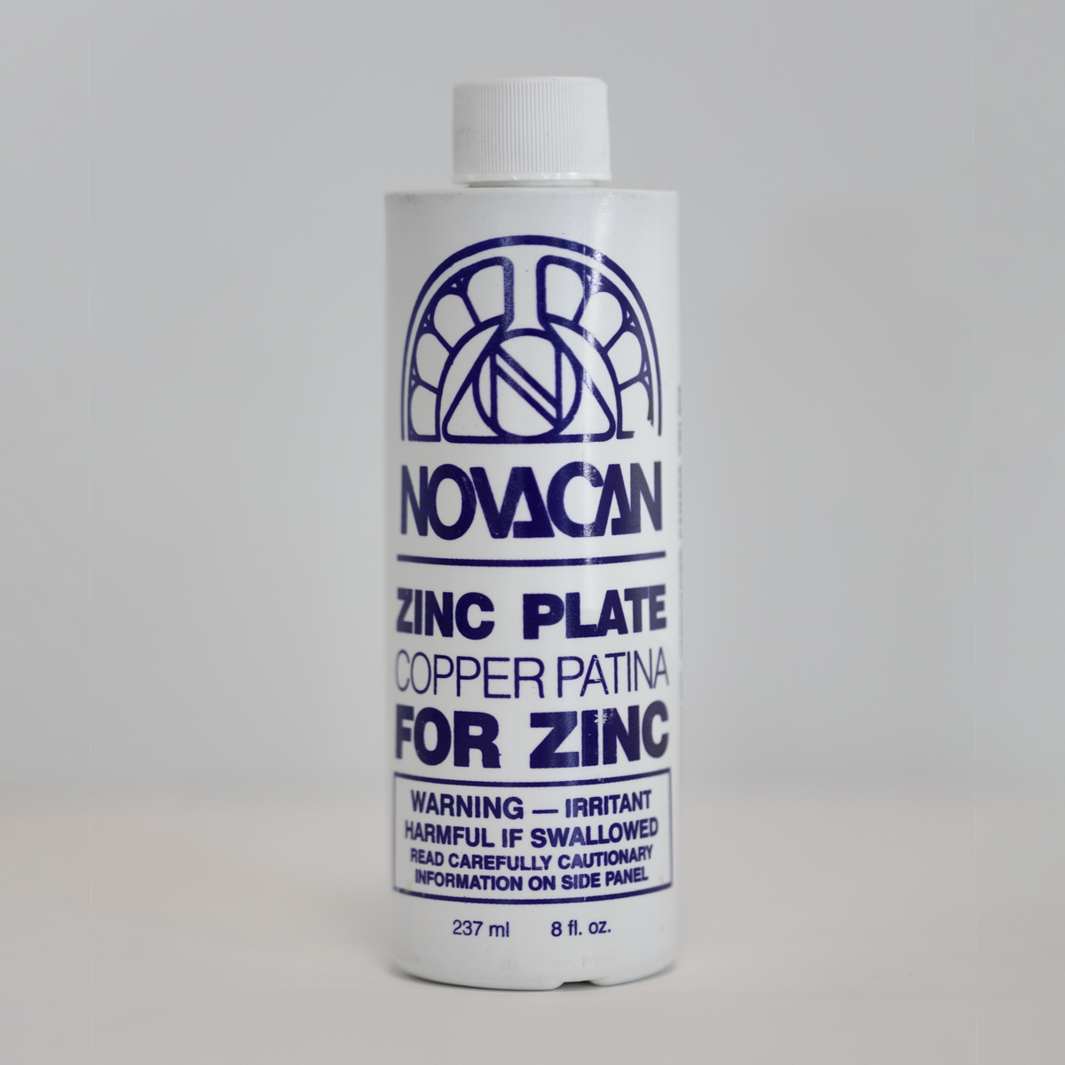 NOVACAN ZINC PLATE COPPER PATINA FOR ZINC, 8 oz.