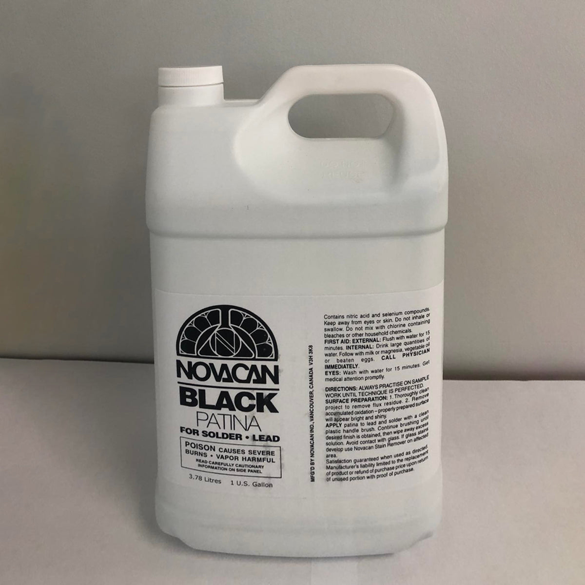 NOVACAN BLACK PATINA FOR LEAD/SOLDER 1 GAL