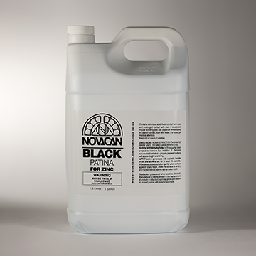 NOVACAN BLACK PATINA FOR ZINC , 1 GALLON