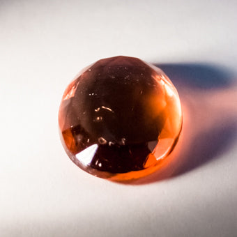 18X25MM OVAL FACETED PEACH