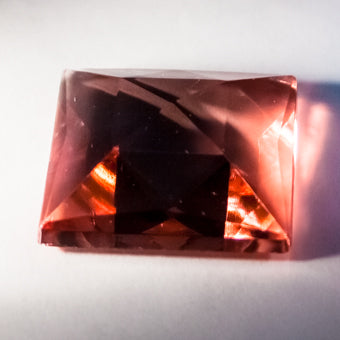 50MM SQUARE FACETED PINK