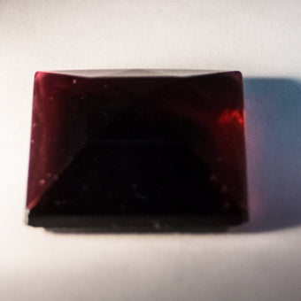 50MM SQUARE FACETED GOLD PINK