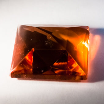 50MM SQUARE FACETED PEACH
