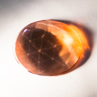 50MM ROUND FACETED PEACH