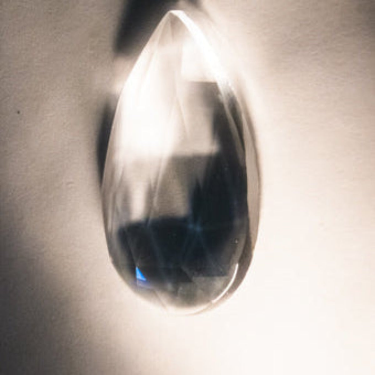 40X24MM TEAR DROP FACETED CLEAR