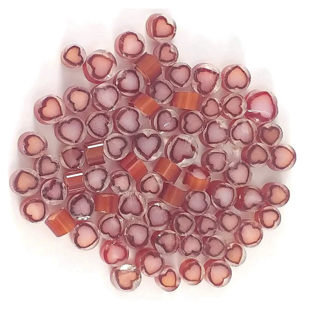 Pink Heart Murrine - 90 COE
