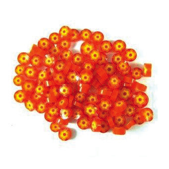 Orange Cape Jasmine Millefiori - 96 COE