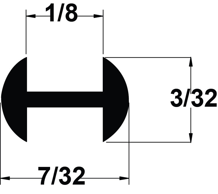 LEAD 3/32" (1/8''CHNL) ROUND H
