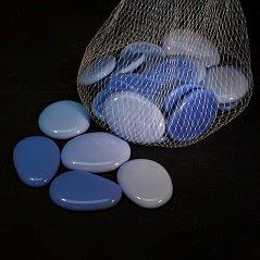 Blue Opal Globs - 30mm X 40mm - 1 lb. bag