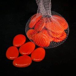 Orange Opal Globs - 30mm X 40mm - 1 lb. bag