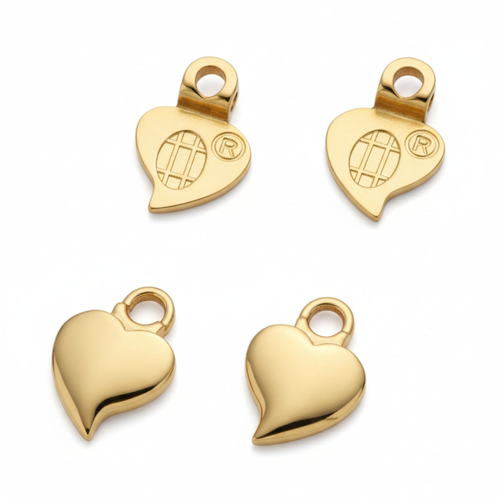 Aanraku® Gold plated Heart Earring Bails