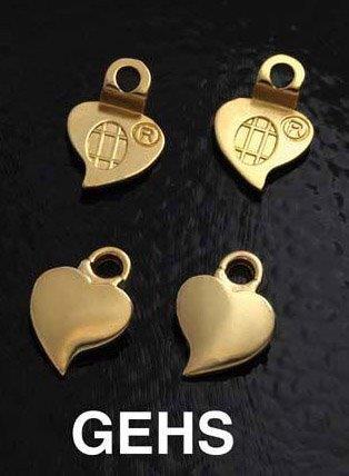 Aanraku® Gold plated Heart Earring Bails