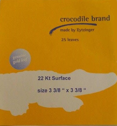 Crocodile 22 KT Gold Leaf - 25 sheets